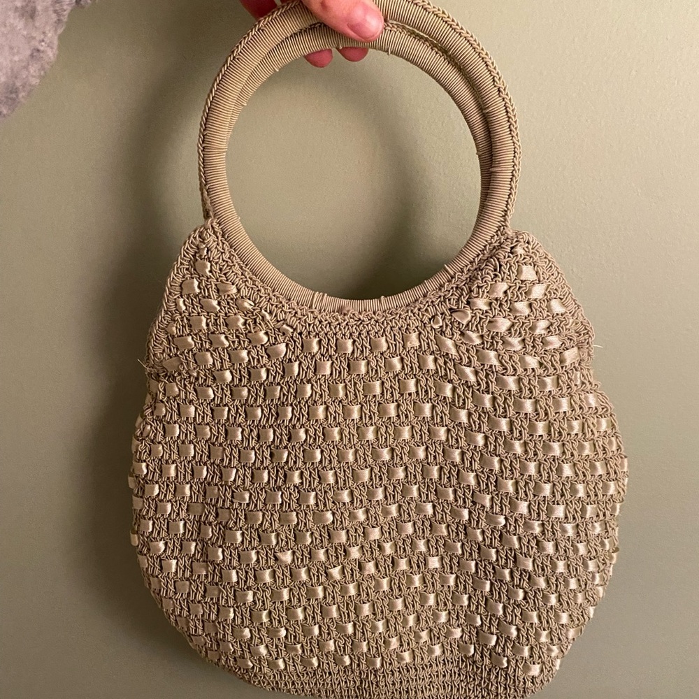 Light green vintage purse